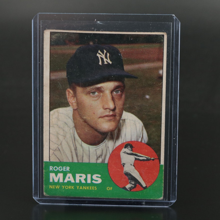 1963 Topps Roger Maris New York Yankees Baseball Card